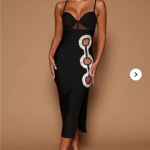 Fashion Nova Tori Bandage Midi Dress